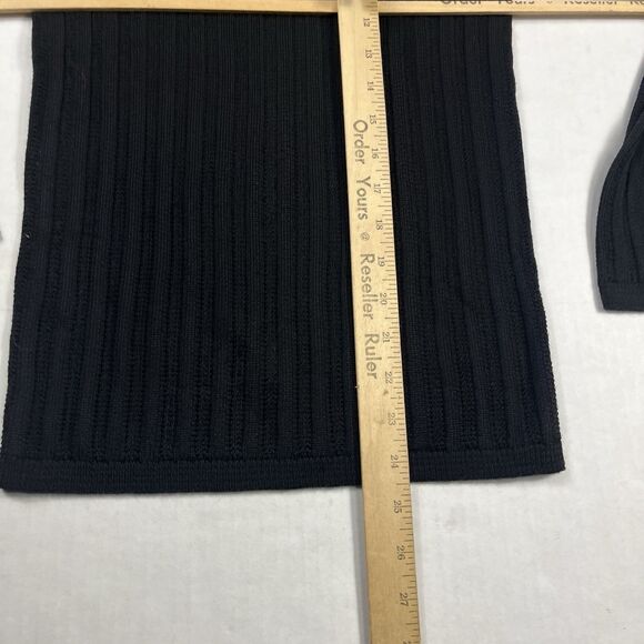 Missoni Turtleneck Knit Sweater Long Sleeve Black Sleek Luxe Pullover Size 4/6 - Picture 6 of 11